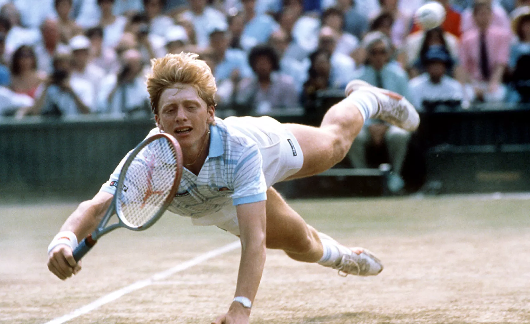 Boris Becker in Wimbeldon 1985