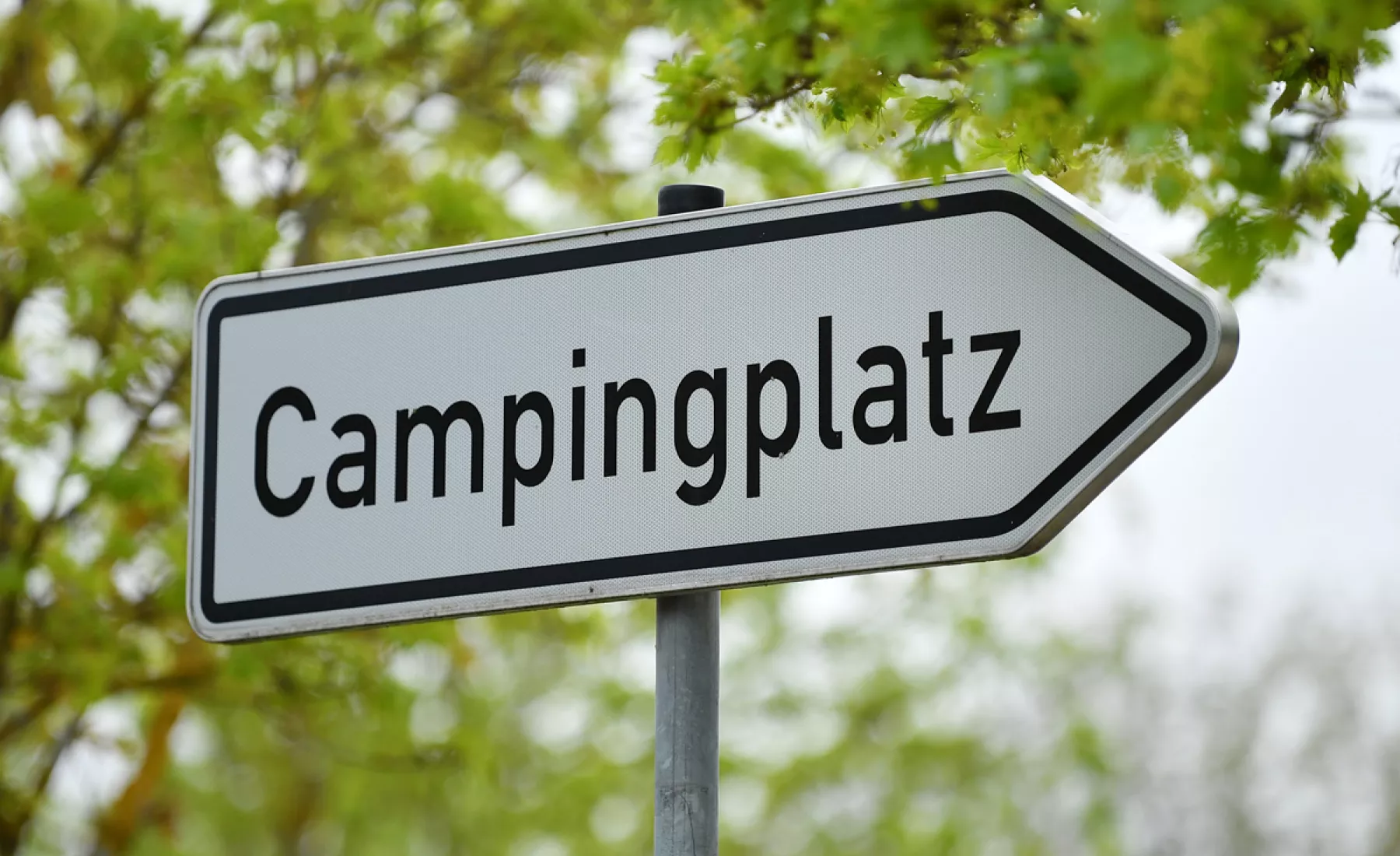 Schild Campingplatz