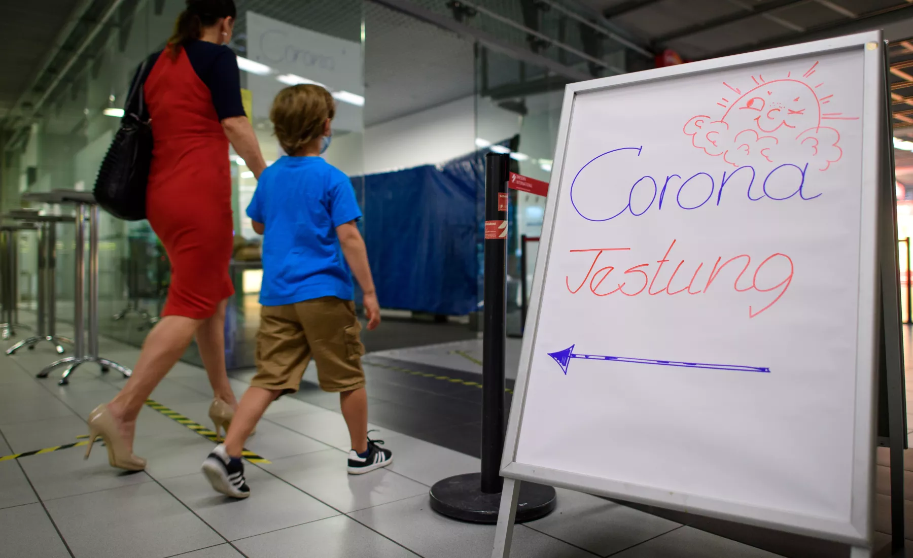 Corona-Tests am Flughafen