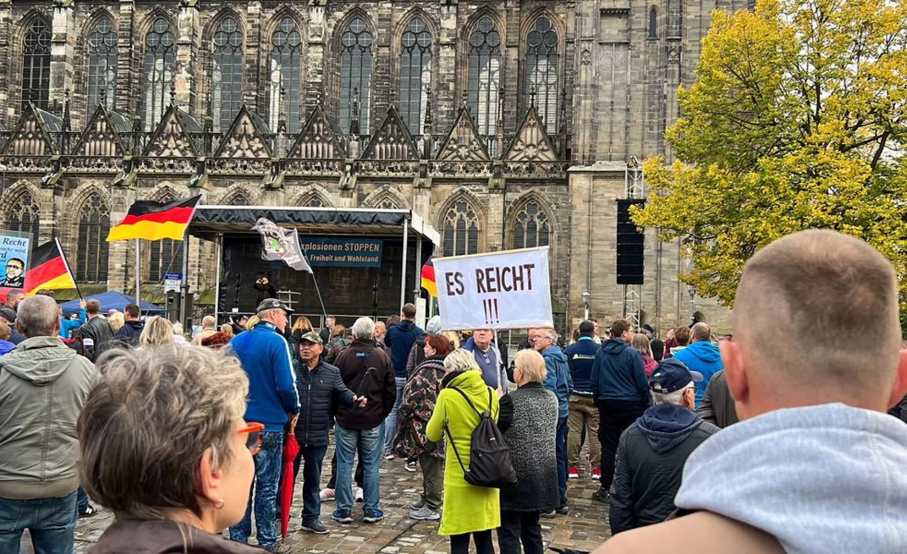 Kundgebung in Magdeburg