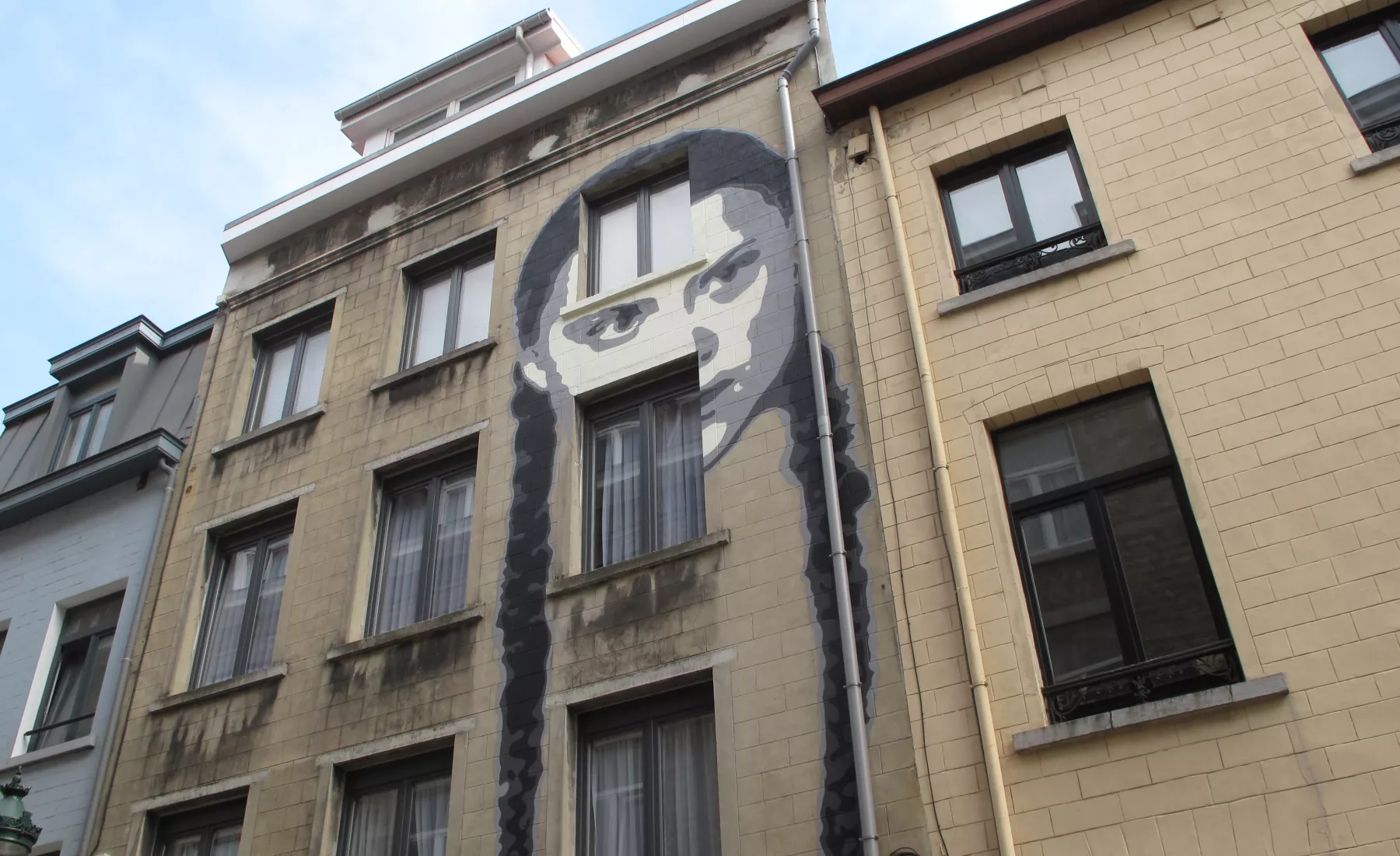 Greta Thunberg Graffiti in Brüssel 