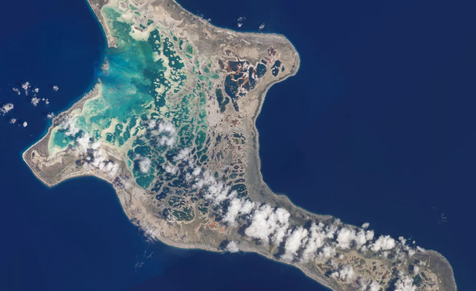 Atoll Kiribati Luftaufnahme