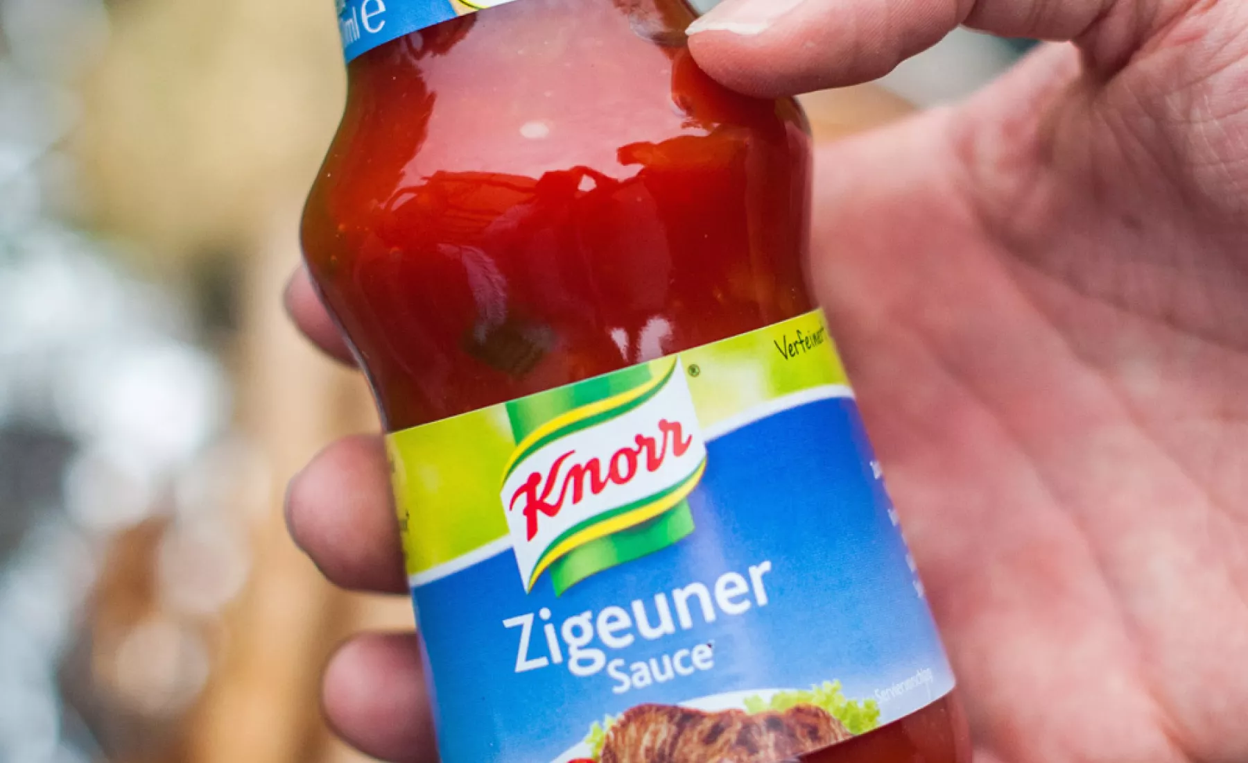 Flasche «Zigeunersauce» des Herrstellers Knorr