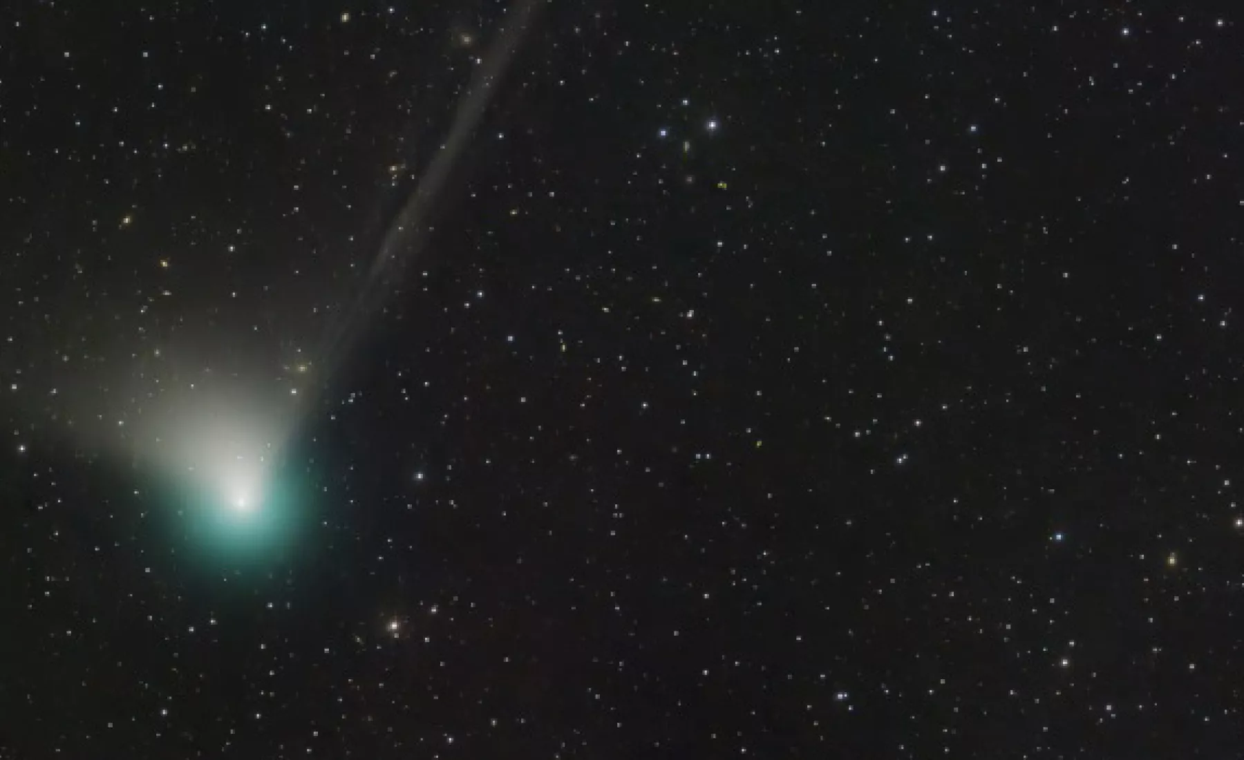 Das Bild zeigt den Kometen C/2022 E3 (ZTF)