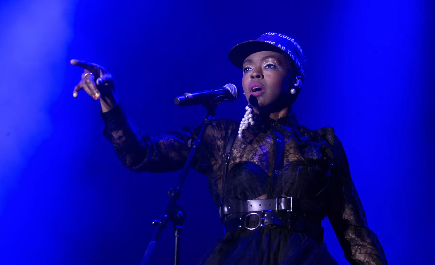 Lauryn Hill, Sängerin aus den USA, tritt auf der Hauptbühne während der 36. Ausgabe des Gurten Music Open Air Festivals auf. 