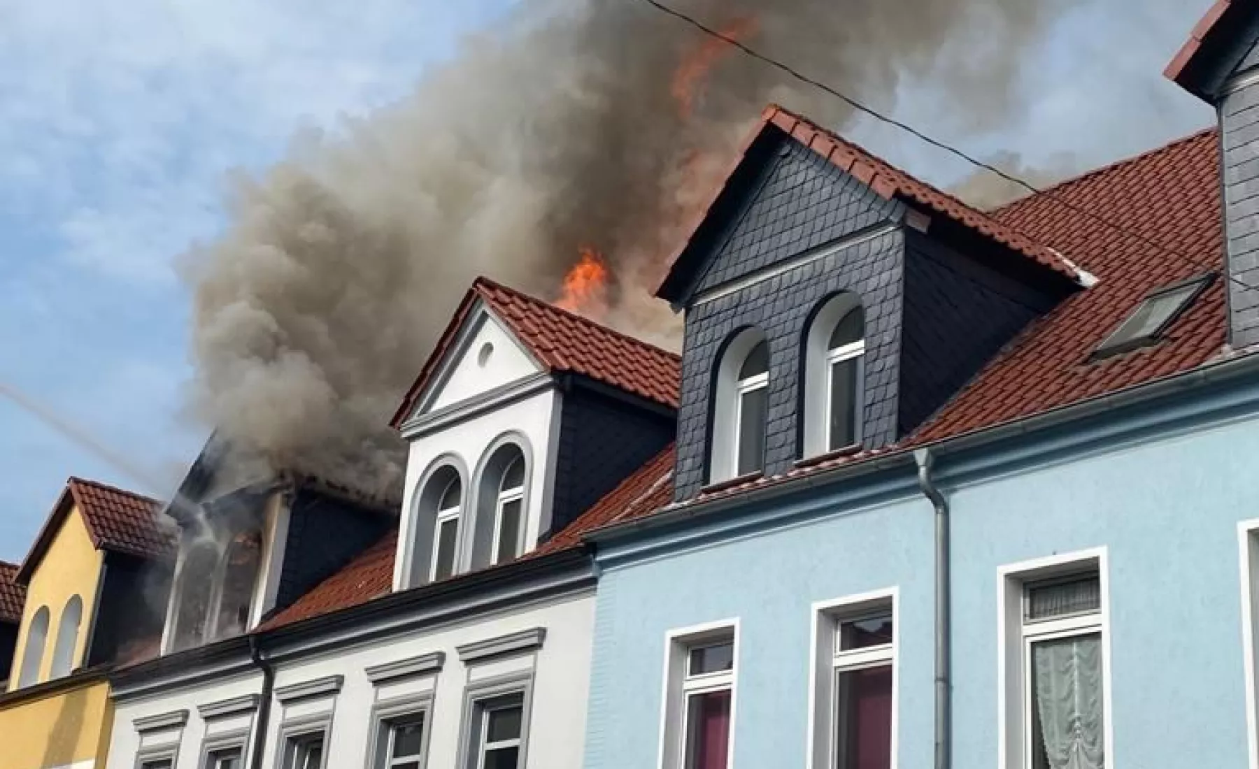 Brand im Aschersleber Mehrfamilienhaus