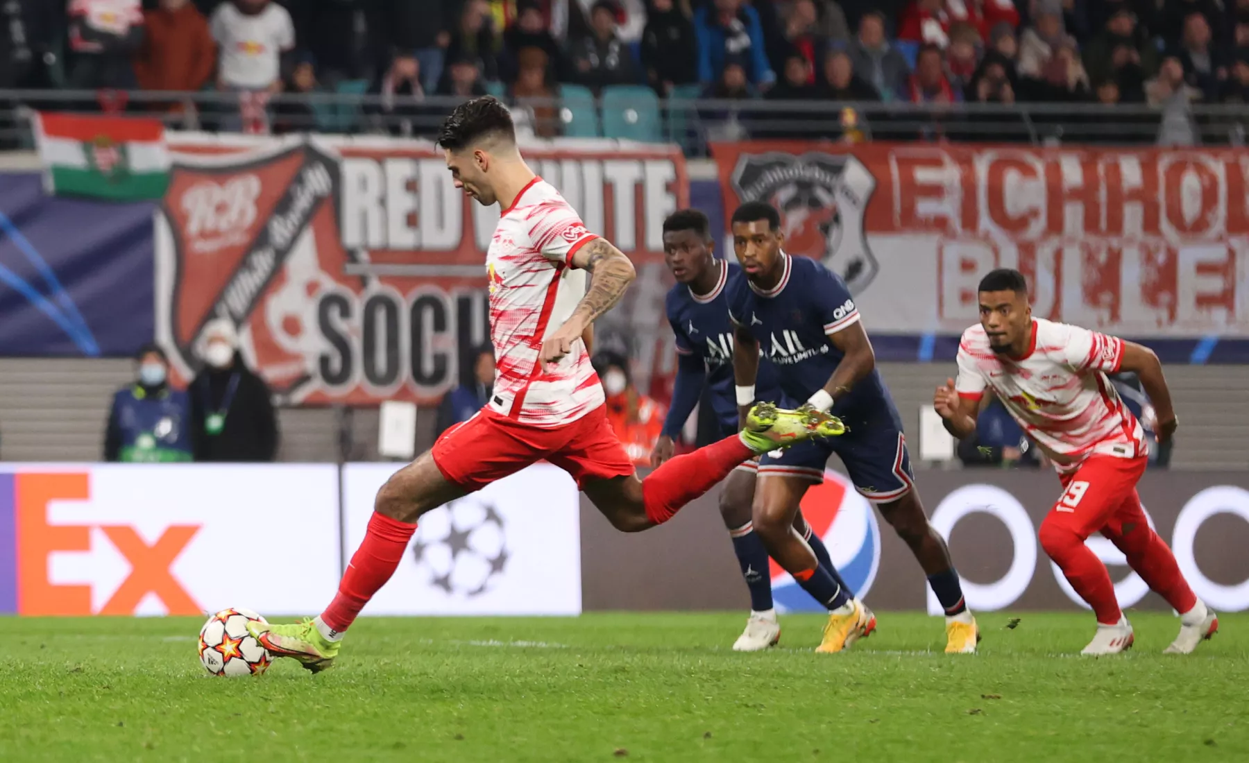 RB Leipzig spielt Unentschieden gegen Paris Saint Germain