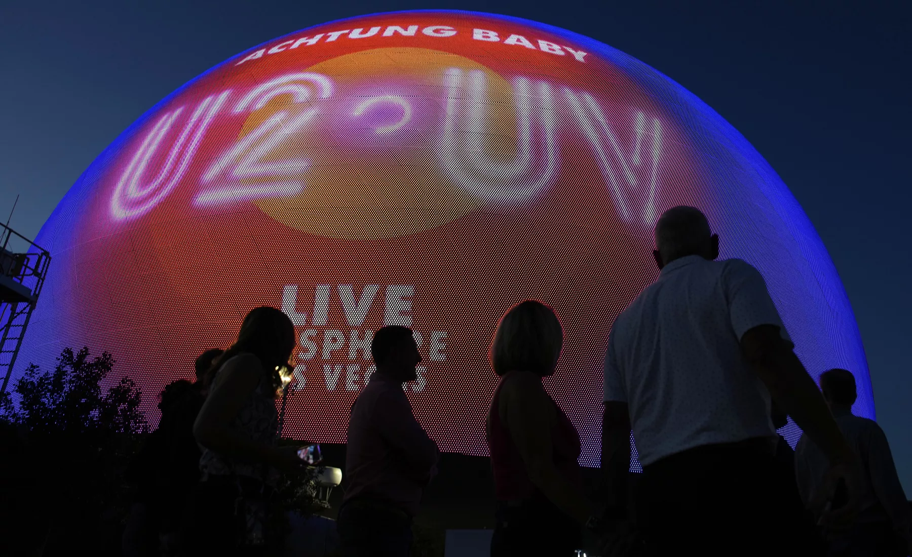 Die MSG Sphere in Las Vegas mit U2 Ankündigung