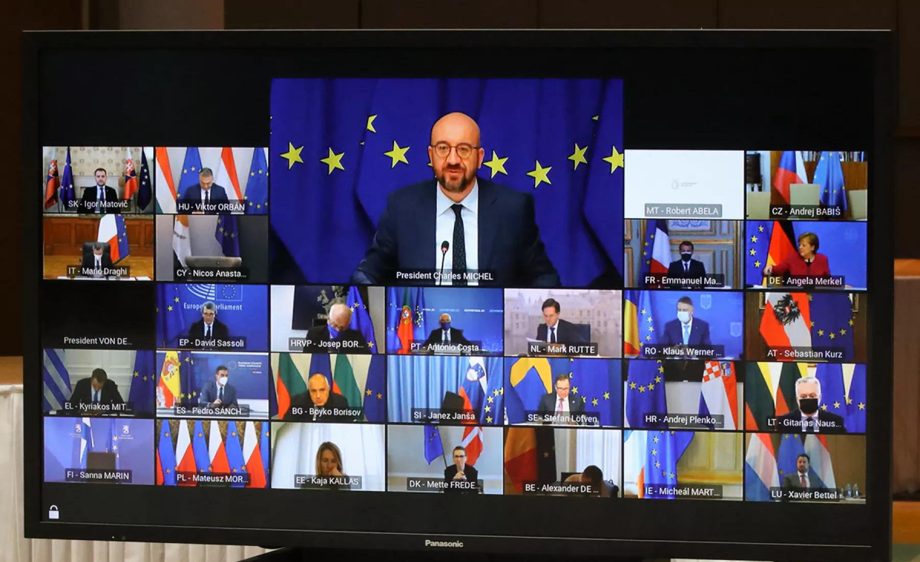Videogipfel der EU-Staats-und Regierungschefs