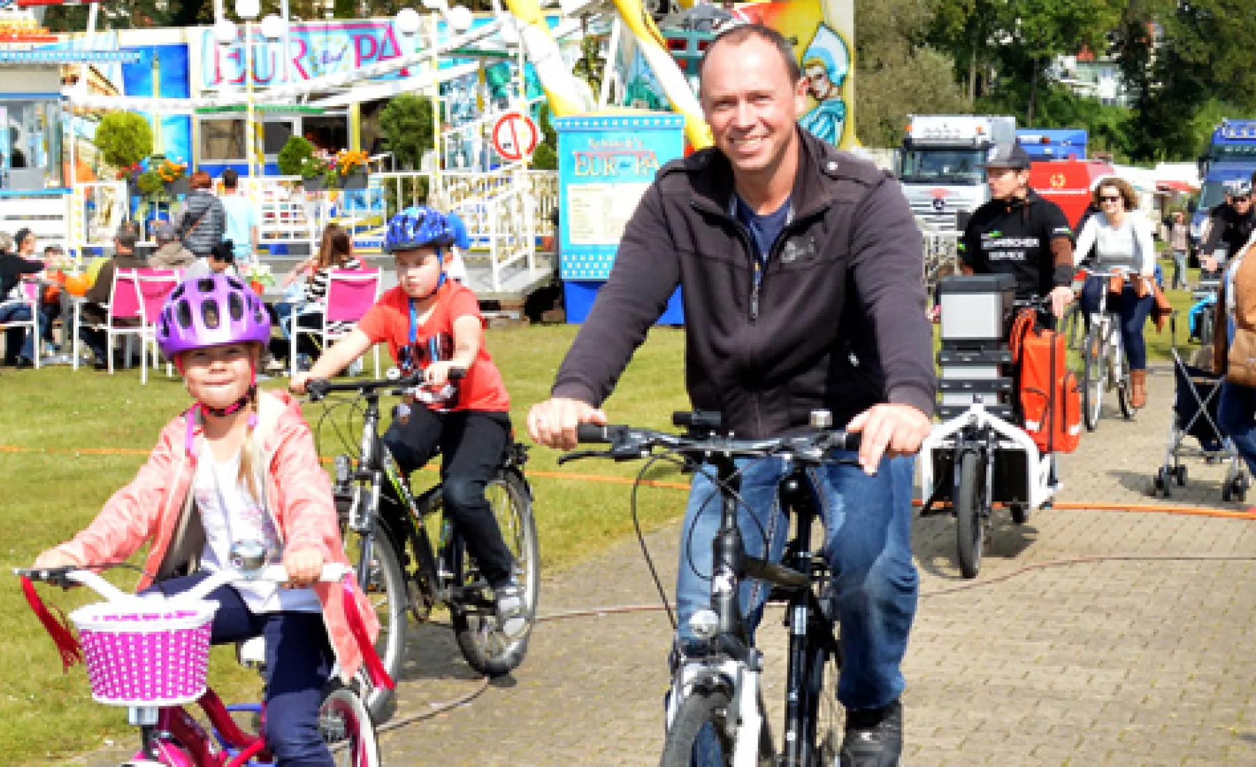 Familien-Fahrrad-Fest