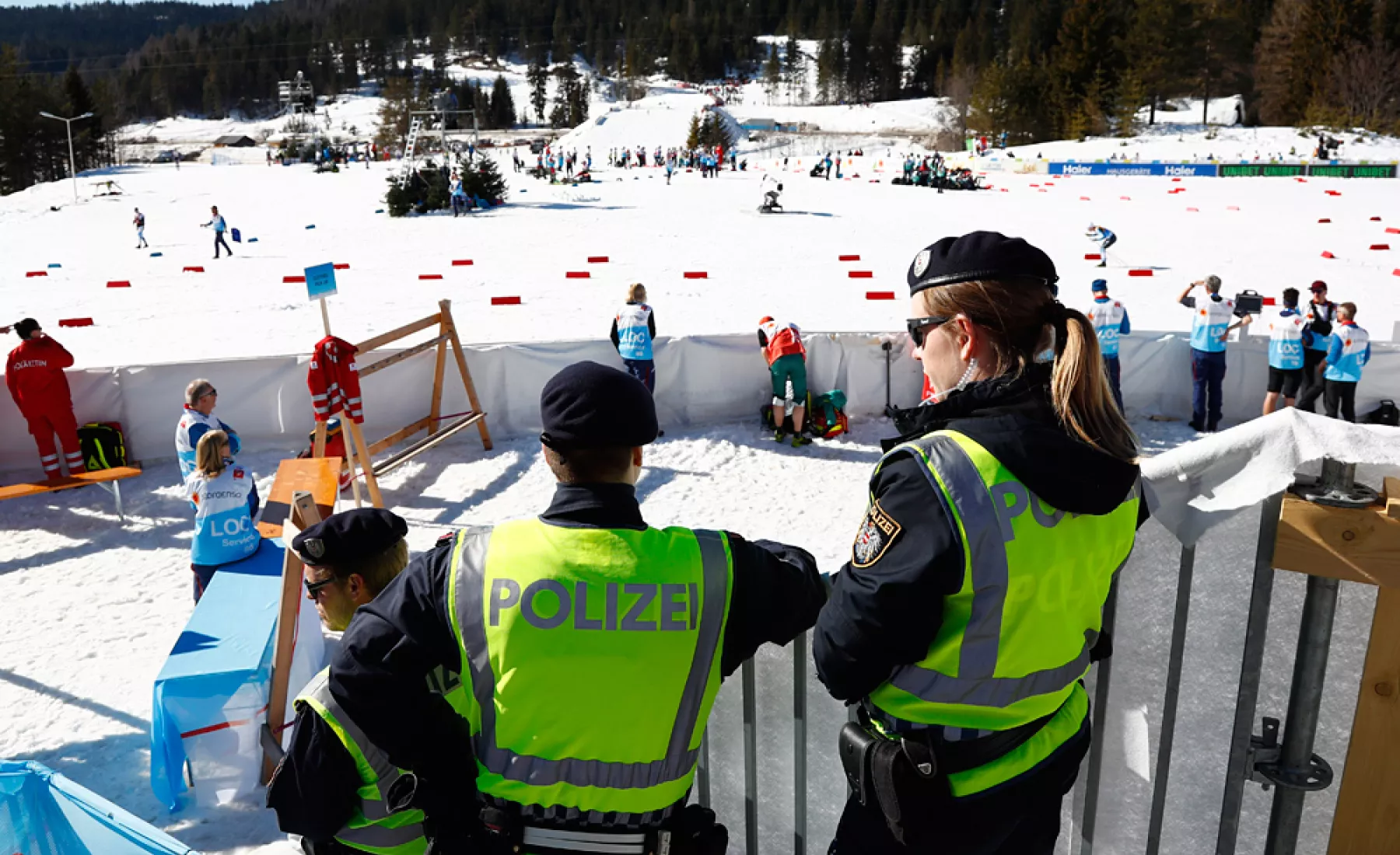 Polizei bei Ski-WM