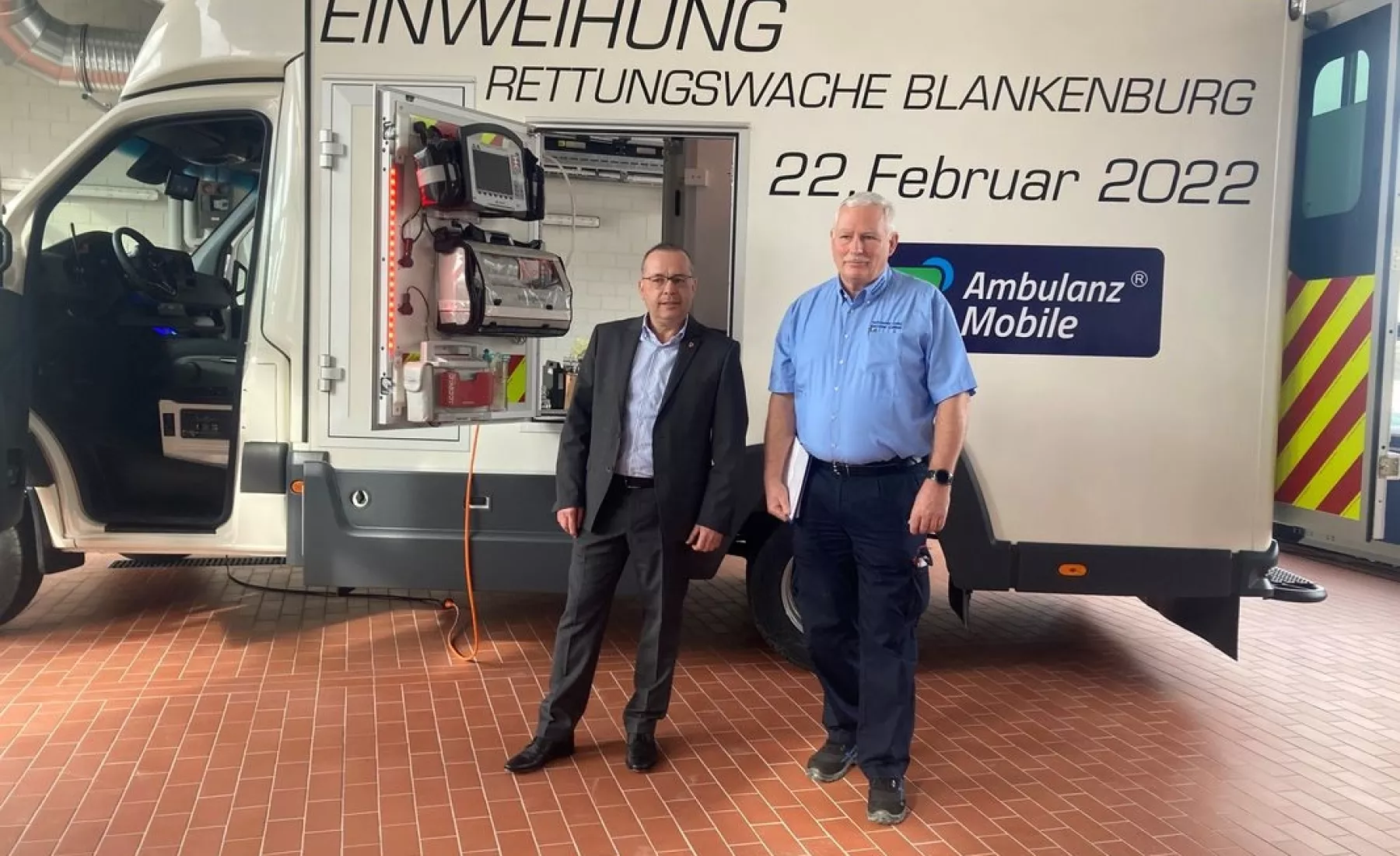 Michael Werner, Leiter Eigenbetrieb Rettungsdienst LK Harz / Landesfeuerwehrchef LSA Kai-Uwe Lohse