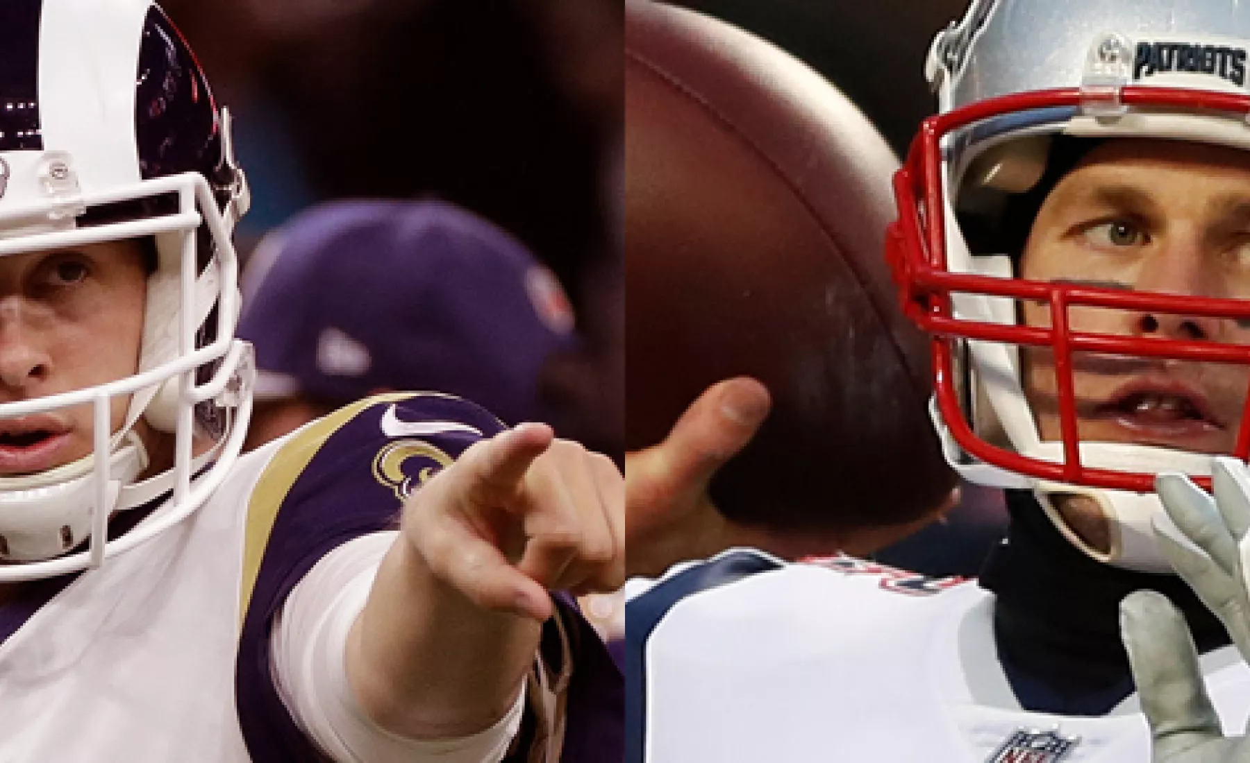Jared Goff (LA Rams), Tom Brady (NE Patriots)