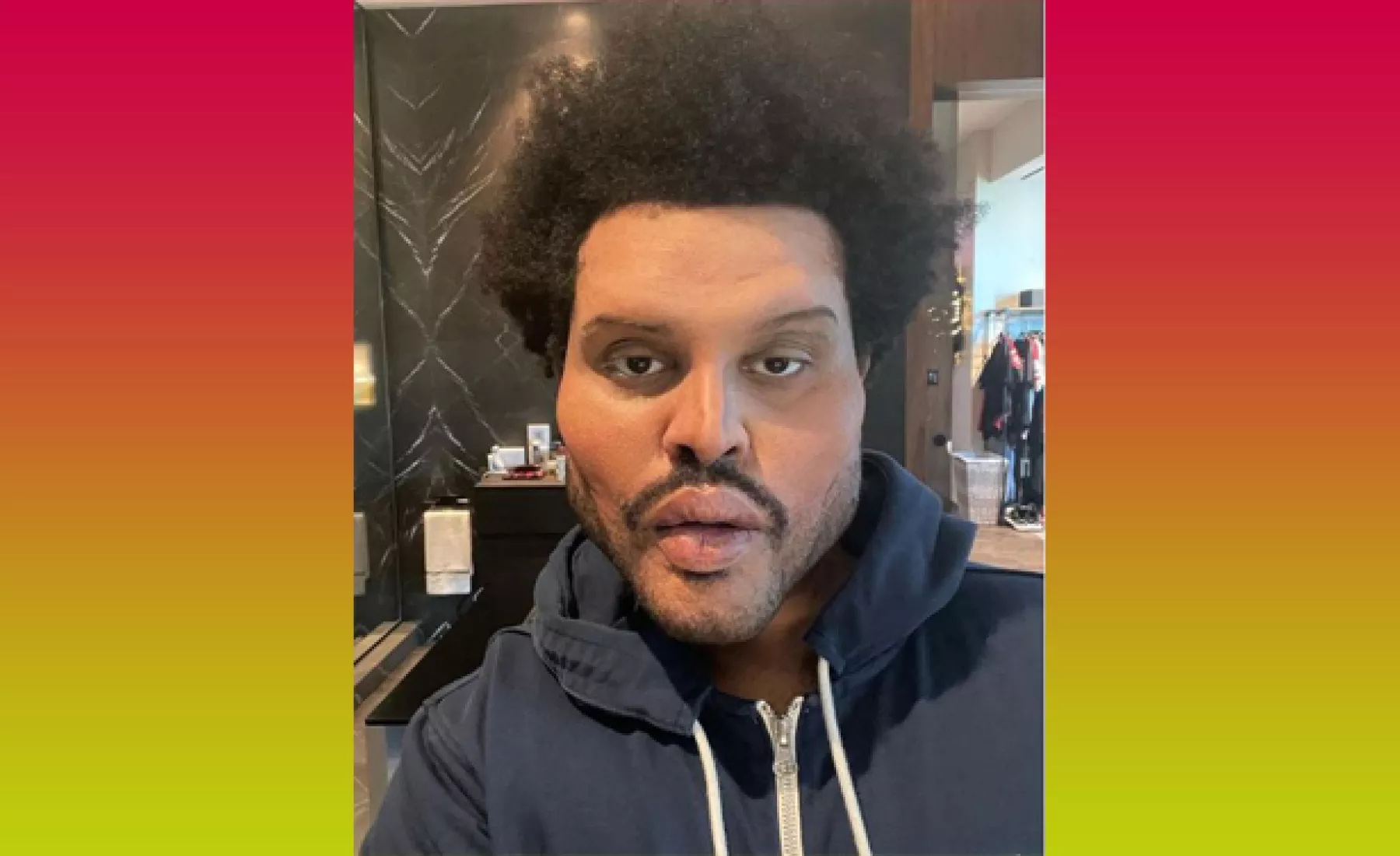 Sänger The Weeknd auf Instagram