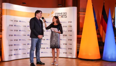 Sterne des Sports - Preisverleihung in 2022 mit Freddy Holzapfel als Moderatorin