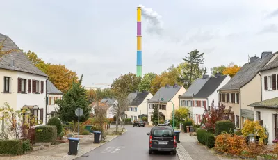 Chemnitz: Schornstein des Kraftwerkes Nord