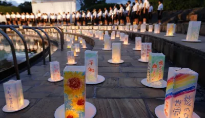 74. Jahrestag US-Atombombenabwurfs Peace Park Nagasaki