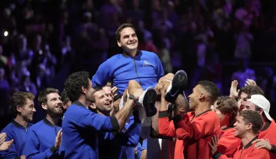Roger Federer nach seinem letzten Spiel