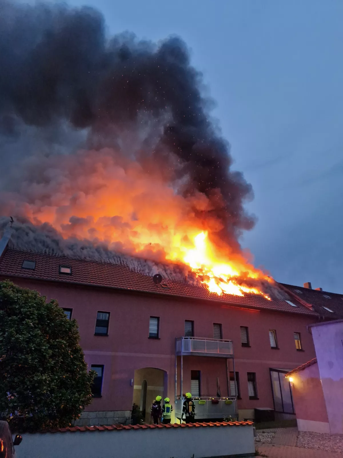 Brand in Quedlinburg
