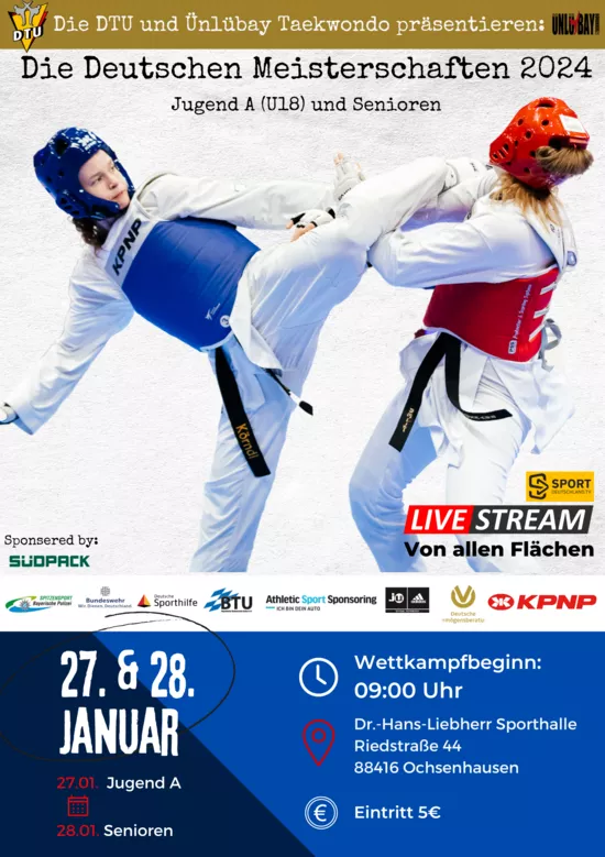 Plakat Deutsche Meisterschaft Jugend A und Senioren 2024