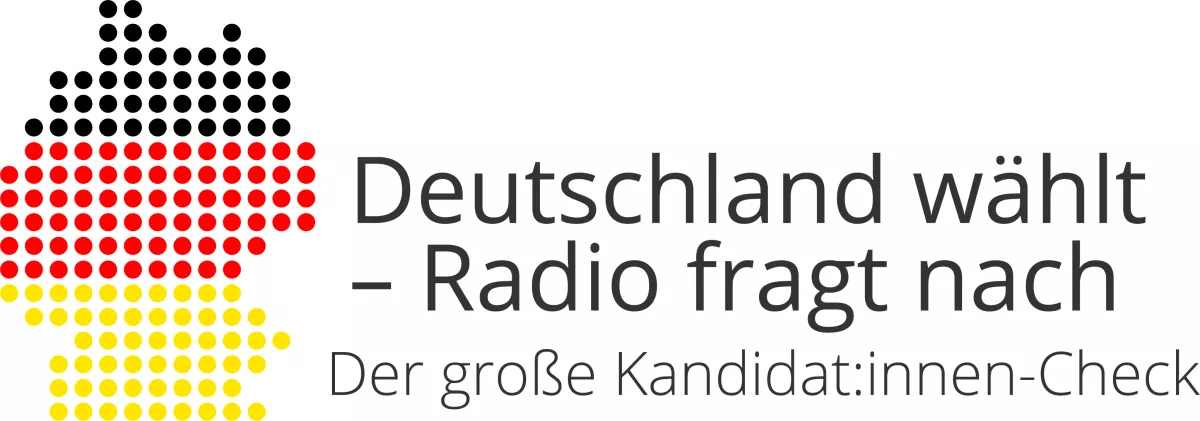 Logo: Deutschland wählt - Radio fragt nach