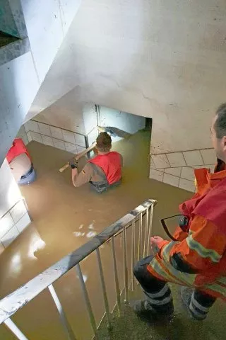 Feuerwehr im Hochwassereinsatz