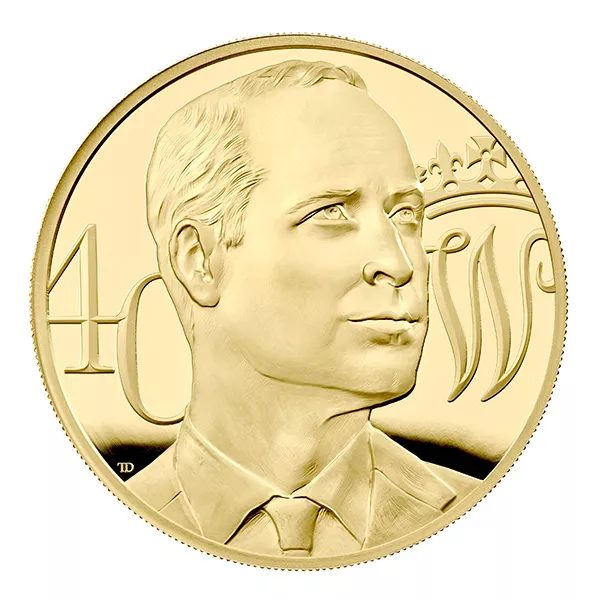 Münze mit Motiv Prinz William