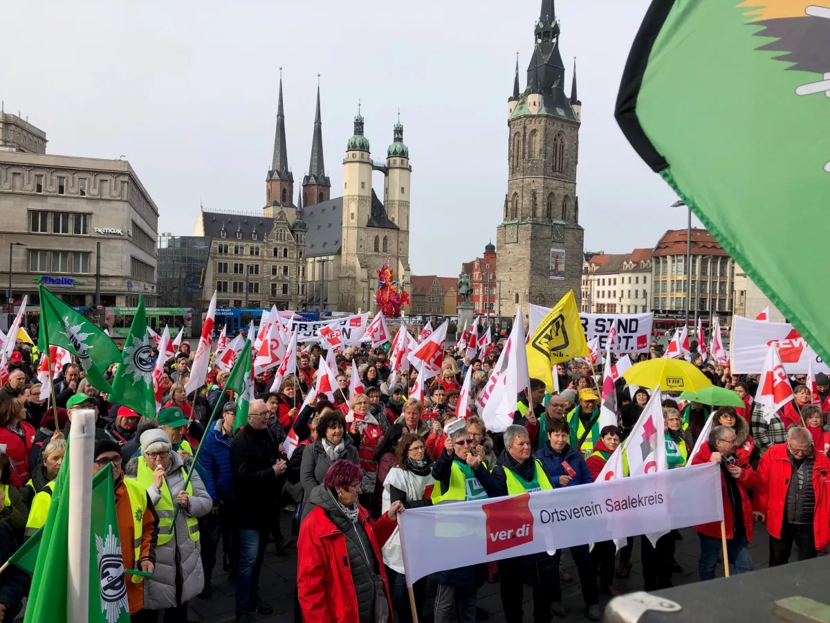 Streik in Halle