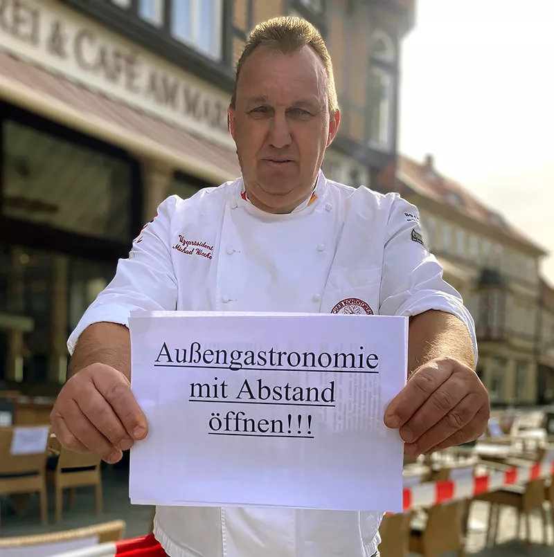 Aktion der Gastronomen in Wernigerode
