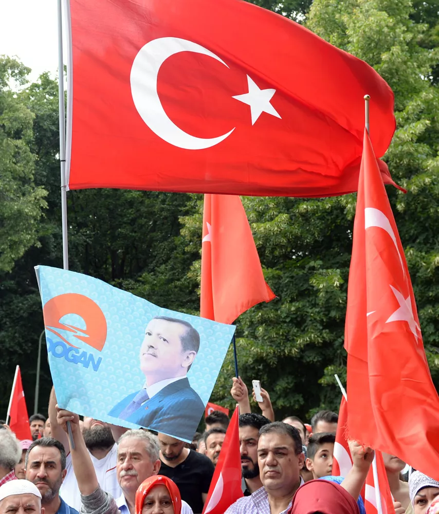 Erdogan-Anhänger in Berlin