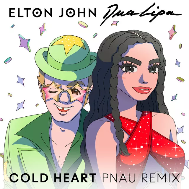 Songartwork: Elton John & Dua Lipa "Cold Heart"