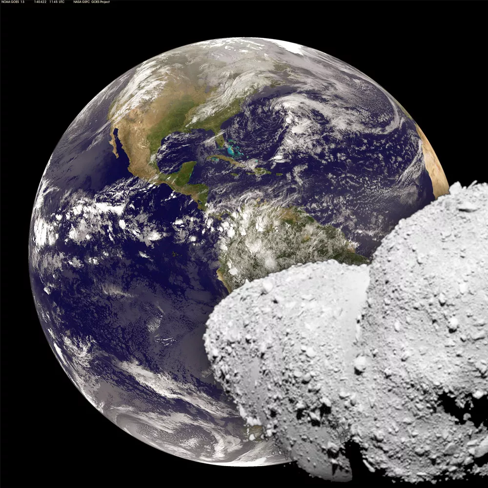 Erde+Asteroid