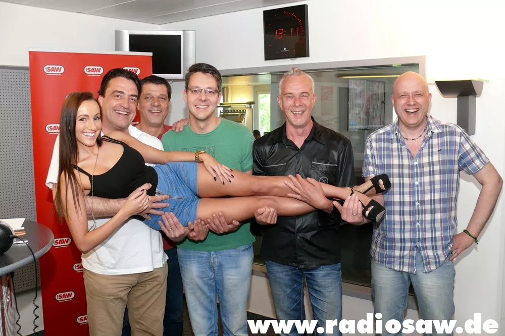 Playmate Isabell bei radio SAW