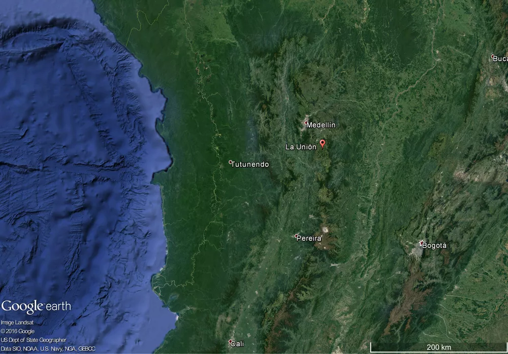 Karte Kolumbien