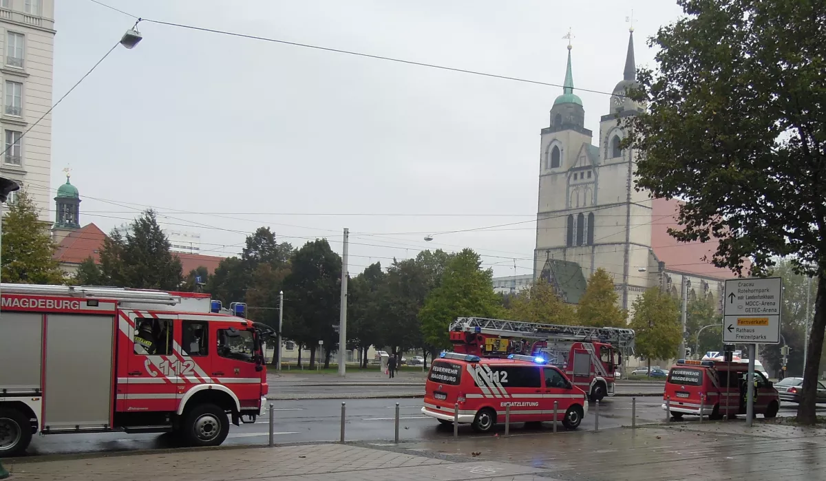 Feuerwehreinsatz in Magdeburg