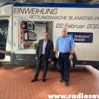 Michael Werner, Leiter Eigenbetrieb Rettungsdienst LK Harz / Landesfeuerwehrchef LSA Kai-Uwe Lohse